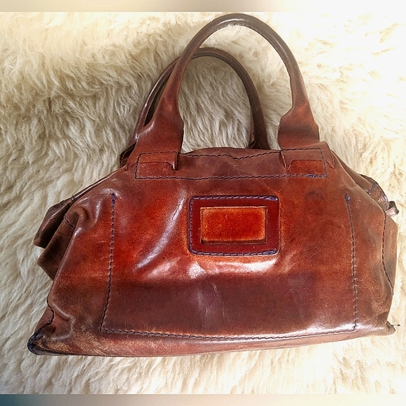 Vintage Genuine Italian Leather Tote - Picture 10 of 10